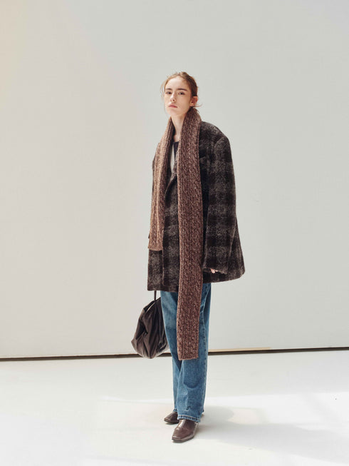 Ascent Wool Plaid Coat